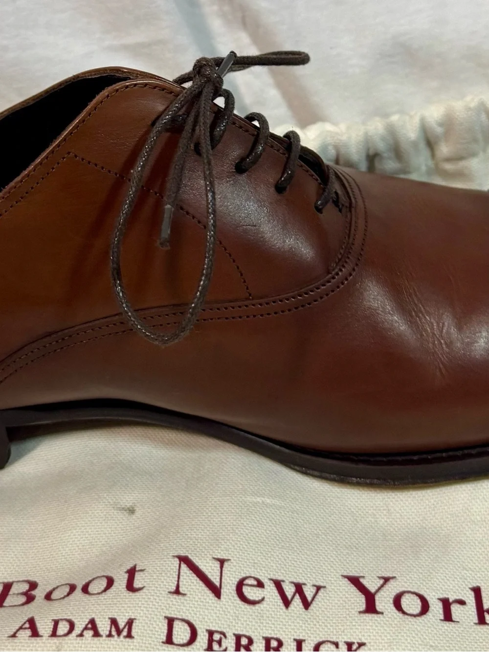 To Boot New York Brown Leather Plain-Toe Derby